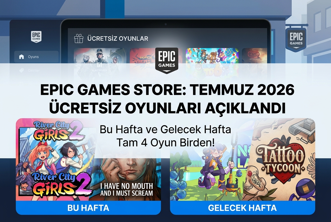 Epic Games’te Bu Hafta ve Gelecek Hafta Ücretsiz Oyunlar: Temmuz 2026 Takvimi