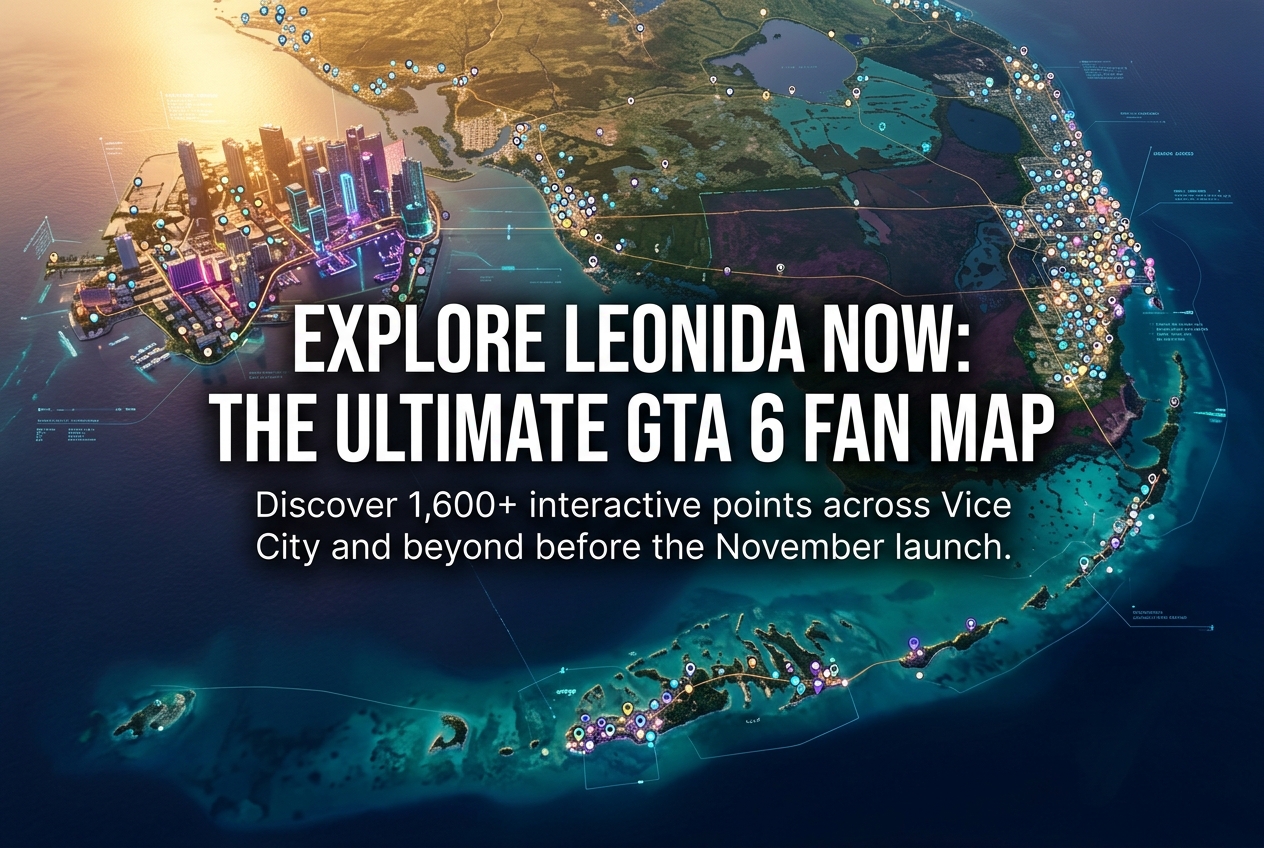 GTA 6 Fan-Made Interactive Map: Exploring the State of Leonida Before Launch