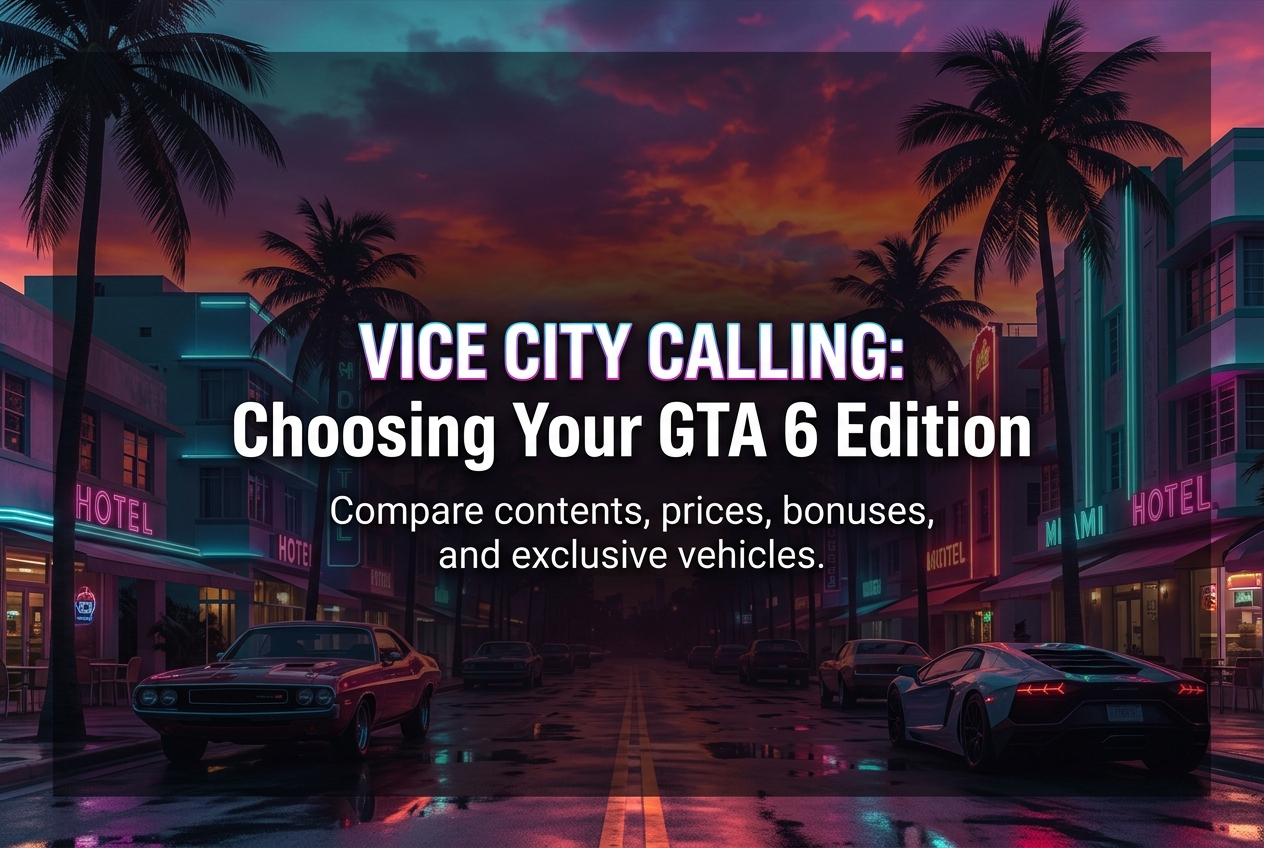 GTA 6 Standard vs Ultimate Edition: Full Breakdown of Contents, Prices and Pre-Order Bonuses