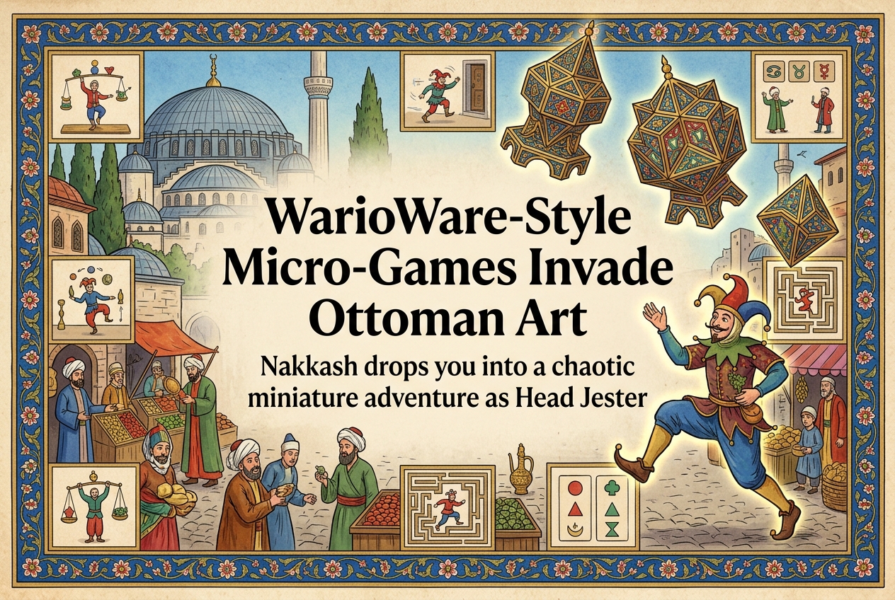 Nakkash: A Miniature Adventure: A WarioWare-Style Arcade Set in Ottoman Miniature Art