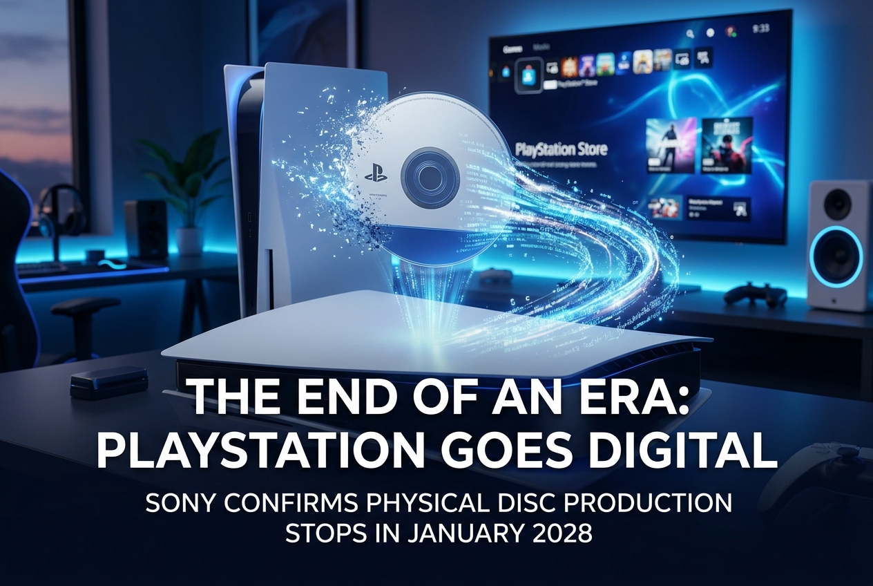 PlayStation Ends Physical Disc Production in January 2028: The Full Digital Shift Explained