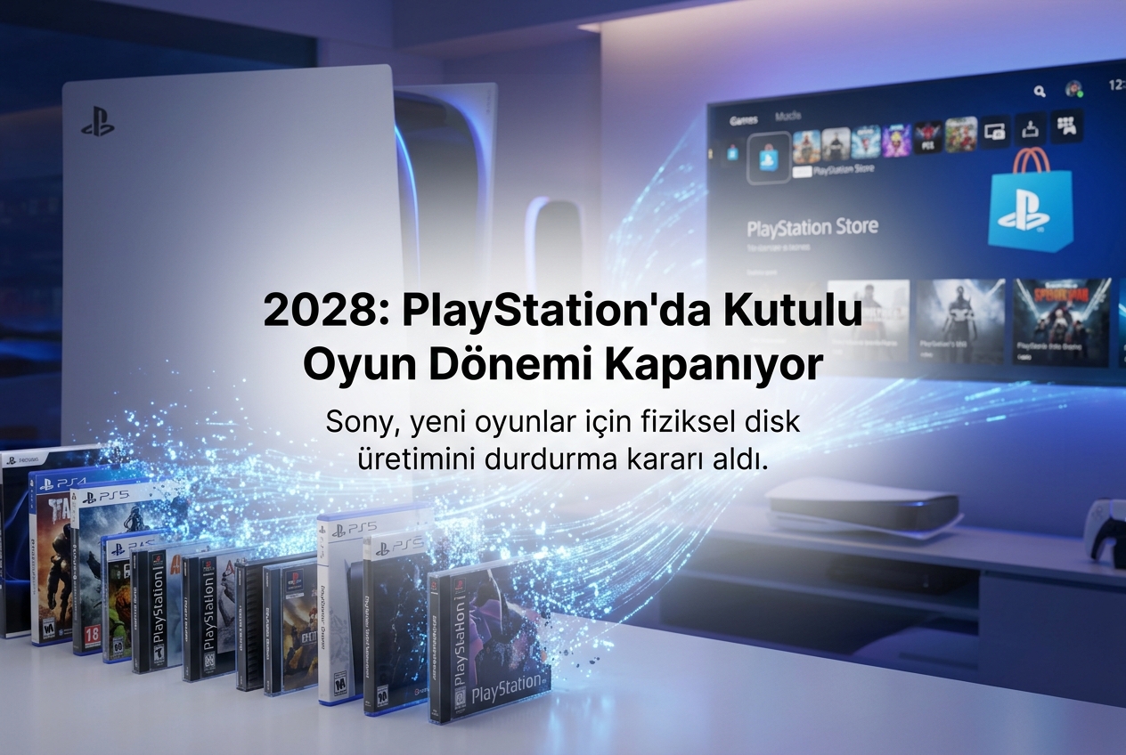 PlayStation’da Fiziksel Disk Devri Kapanıyor: Ocak 2028’den Sonra Tüm Oyunlar Dijital