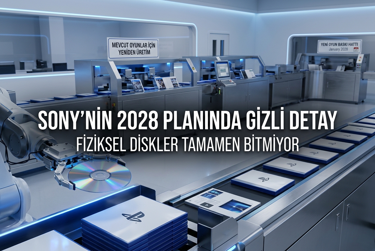 PlayStation Fiziksel Disk Üretimi Tamamen Bitmiyor: Sony’nin 2028 Planında Gizli Detay