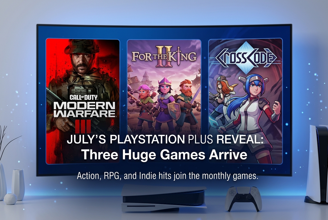 PS Plus July 2026 Free Games: Call of Duty MW3, For the King II, and CrossCode Join the Lineup