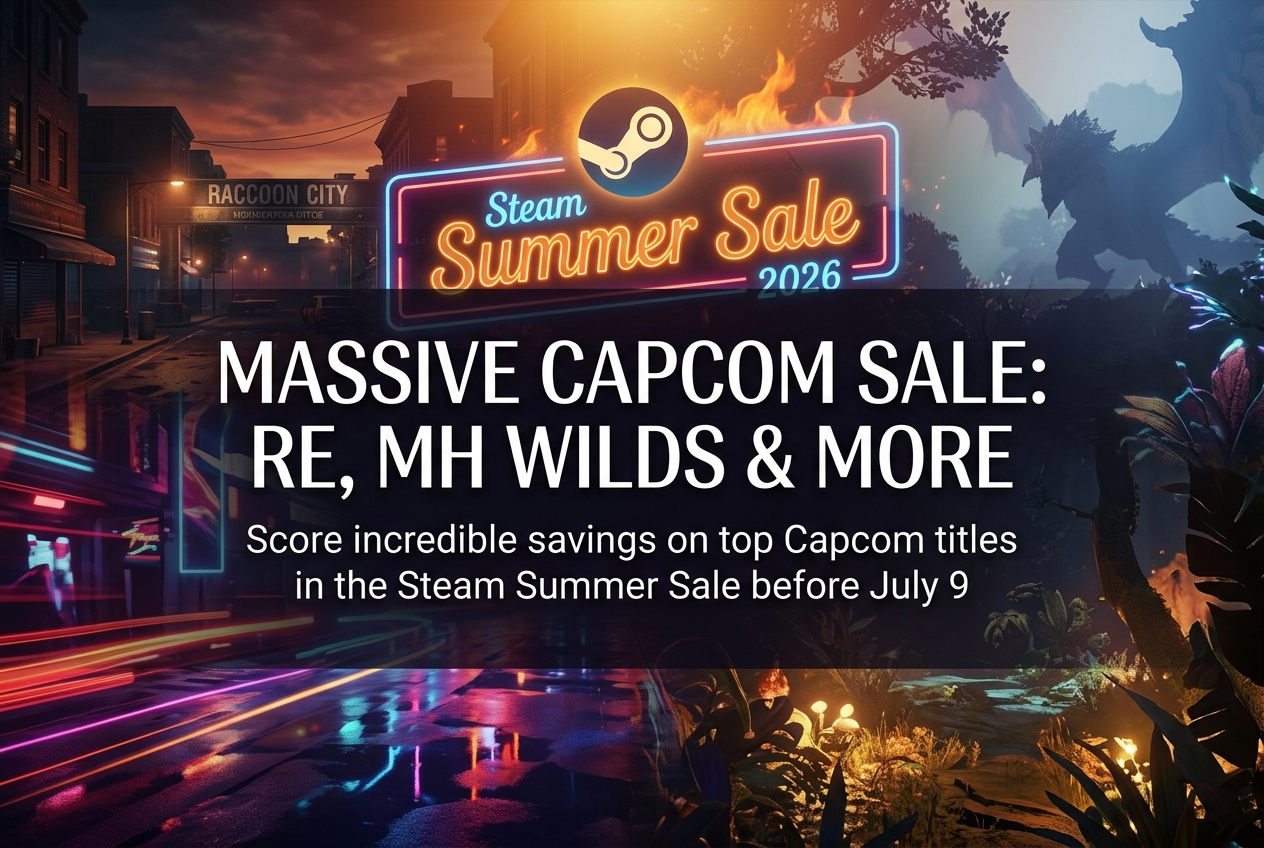 Steam Summer Sale 2026: Capcom Games Up to 80% Off Before July 9