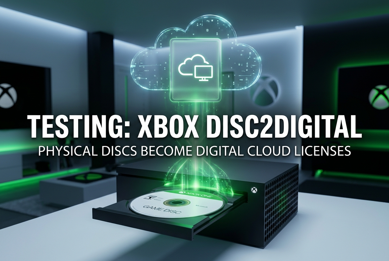 Xbox Disc2Digital: Microsoft Is Testing a System That Converts Physical Discs Into Digital Licences
