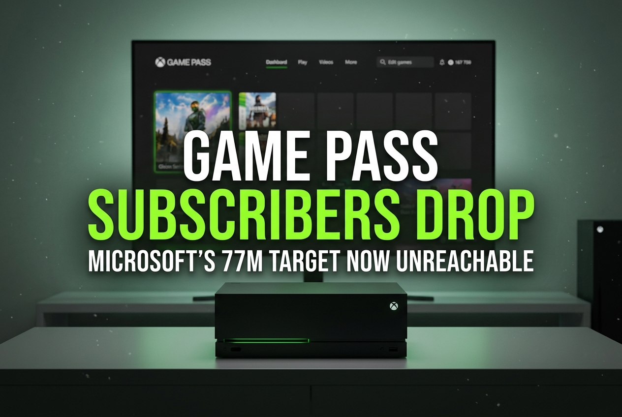 Xbox Game Pass Drops to 30 Million Subscribers: Microsoft’s 77 Million Target Now Looks Impossible